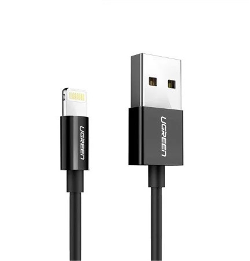 UGREEN USB-A to Lightning Male Cable 1m (Black)/Product Detail/Cables