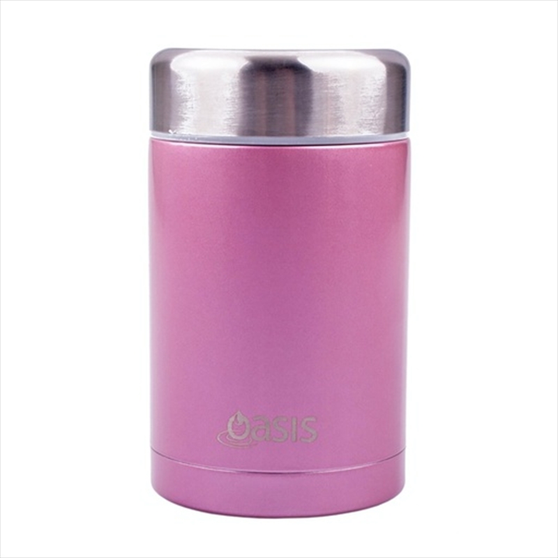 Oasis Stainless Steel Vacuum Insulated Food Flask 450ml - Blush/Product Detail/Diningware