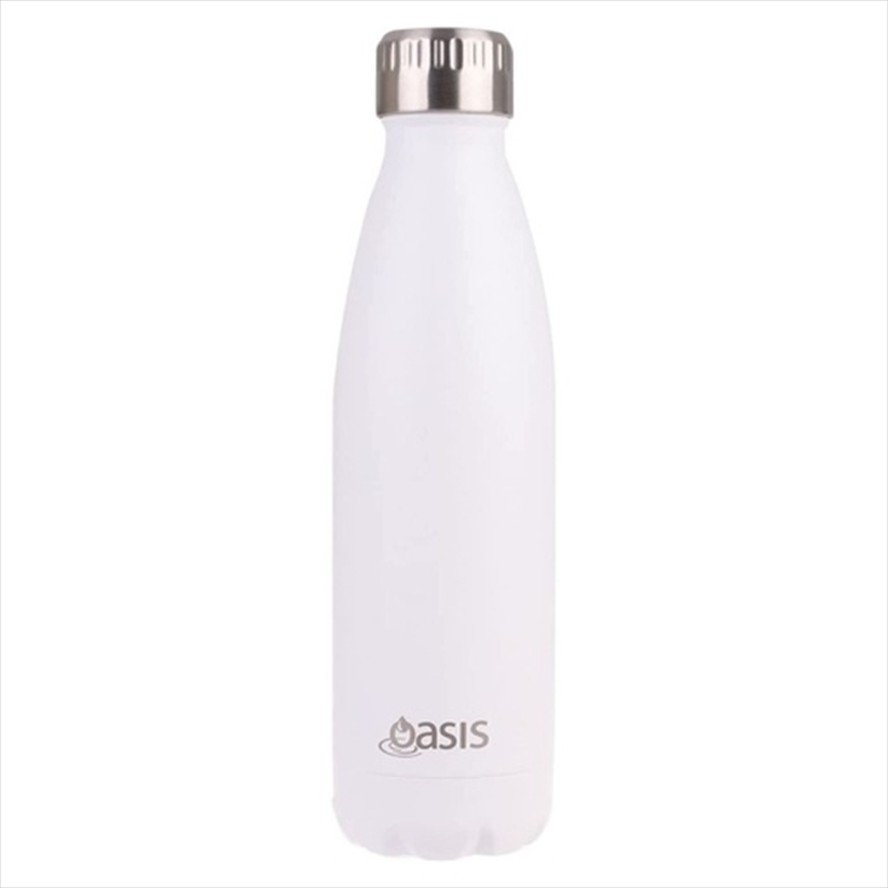 Oasis Stainless Steel Double Wall Insulated Drink Bottle 500Ml - Matte White/Product Detail/Drink Bottles