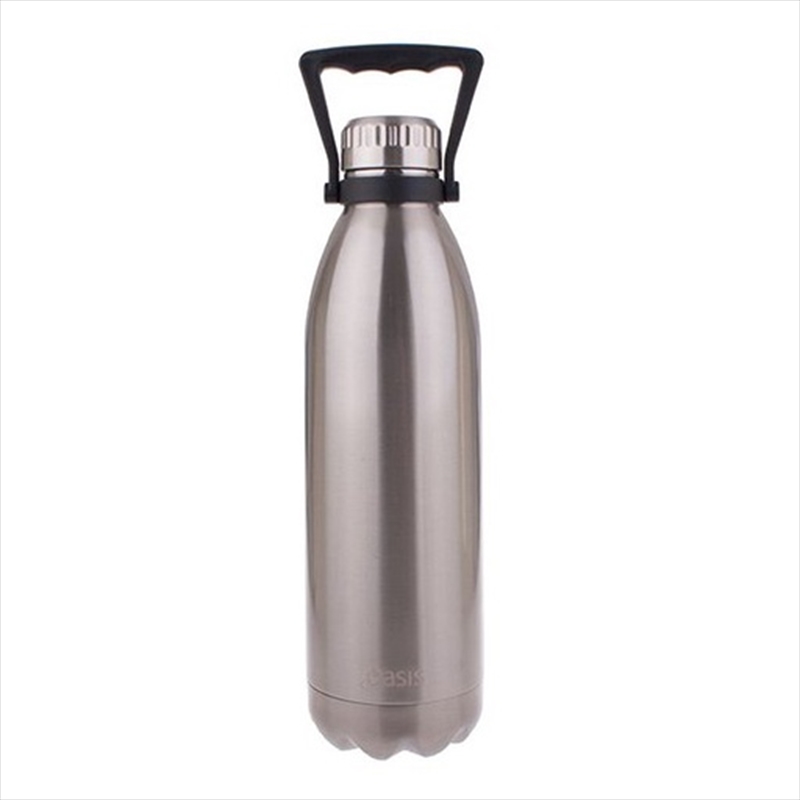 Oasis Stainless Steel Double Wall Insulated Drink Bottle W/ Handle 1.5L - Silver/Product Detail/Drink Bottles