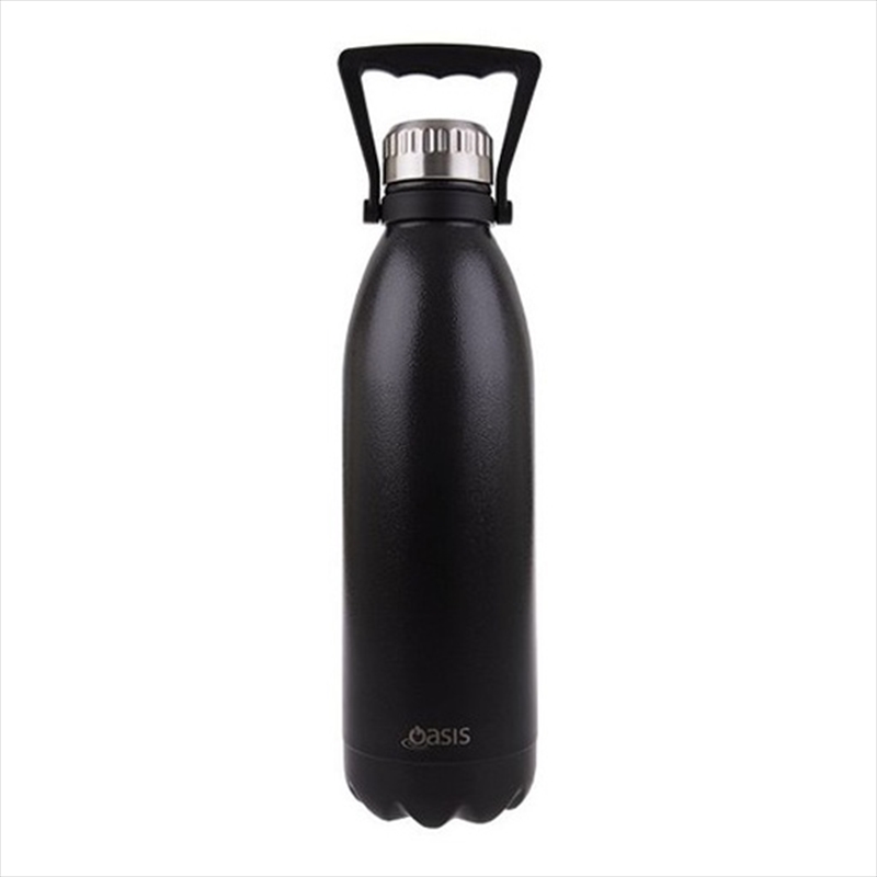 Oasis Stainless Steel Double Wall Insulated Drink Bottle W/ Handle 1.5L - Hammertone Grey/Product Detail/Drink Bottles