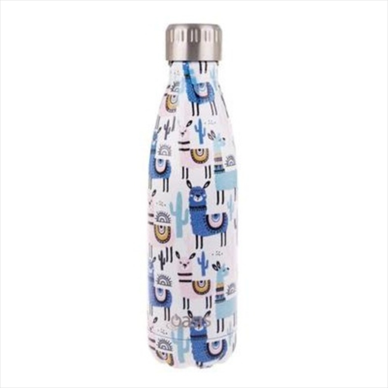 Oasis Stainless Steel Double Wall Insulated Drink Bottle 500ml - Llamas/Product Detail/Drink Bottles