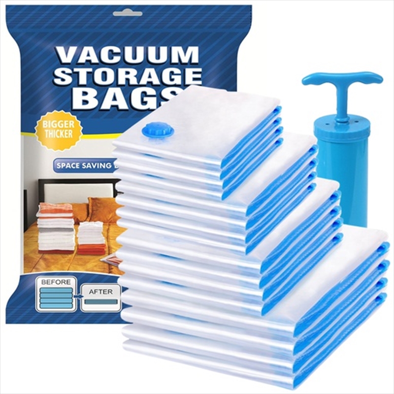 GOMINIMO Vacuum Storage bag Pack of 12 (3x Jumbo, 3x Large, 3x Medium, 3x Small)/Product Detail/Homewares