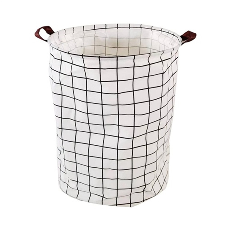 GOMINIMO Laundry Basket Round Foldable (White Square)/Product Detail/Homewares