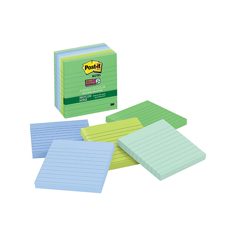 POST-IT Super Sticky 675-6SST Bora 98X98 Pack of 6/Product Detail/Stationery