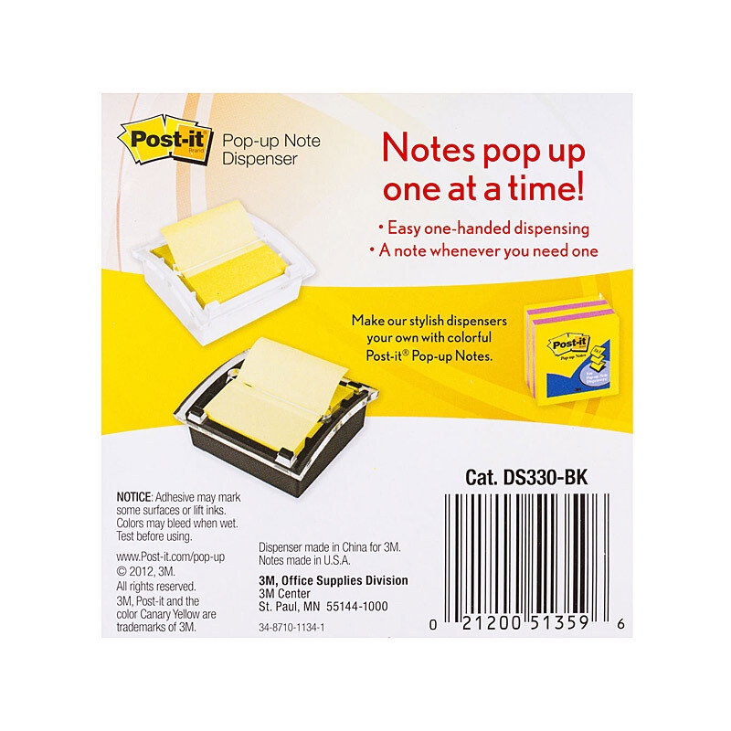 POST-IT Note DS330-BK P-U Dispenser/Product Detail/Stationery