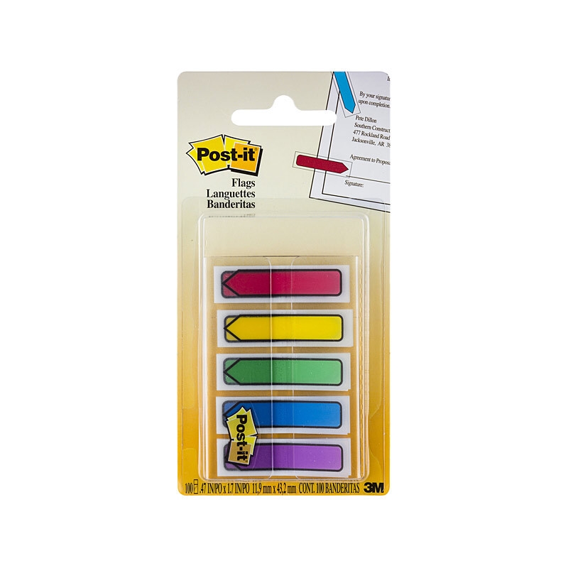 POST-IT Flag684-ARR1 12X44 Pack of 5 Box of 6/Product Detail/Stationery