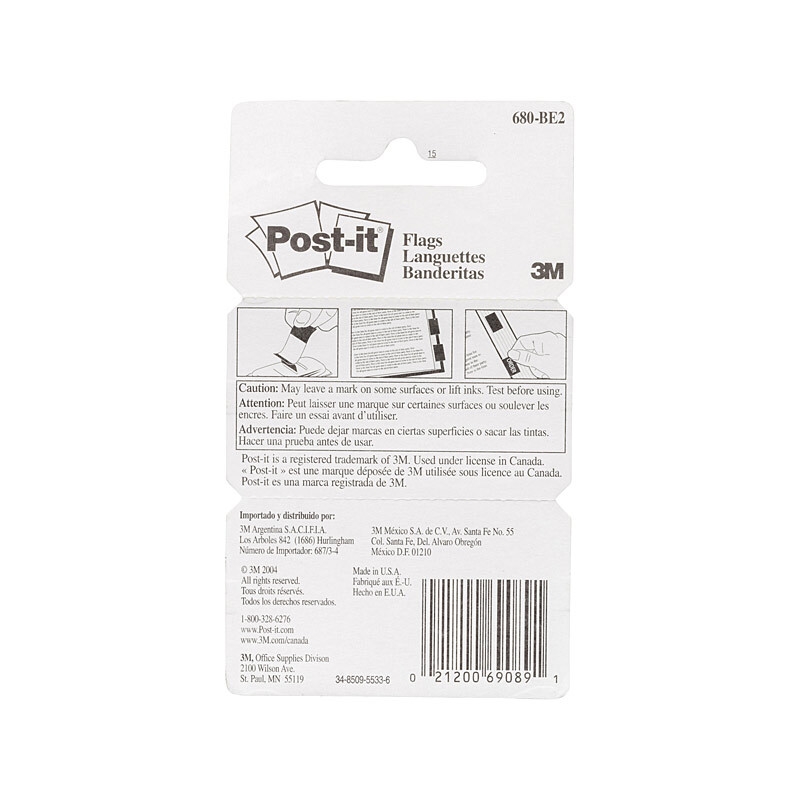 POST-IT Flag 680-BE2 Bluee Pack of 2 Box of 6/Product Detail/Stationery