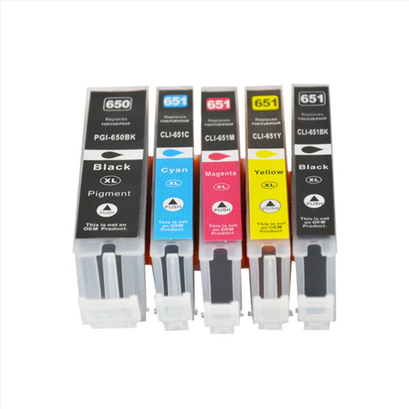 PGI-650XL CLI-651XL Compatible Inkjet Set 5 Cartridges [Boxed Set]/Product Detail/Stationery