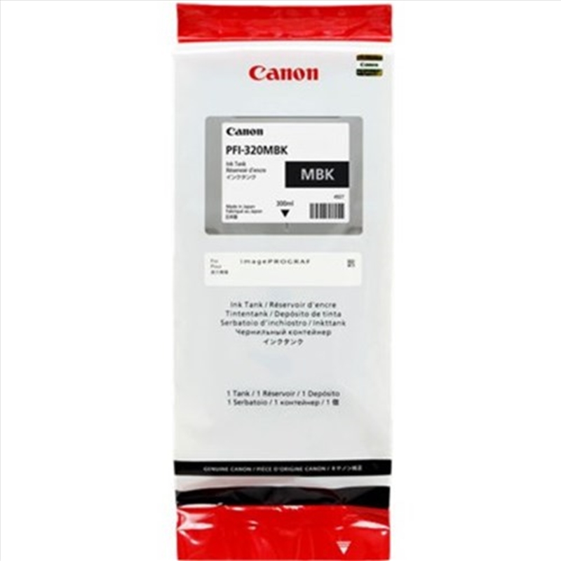 CANON PFI-320MBK - MATTE BLACK INK FOR TM RANGE - 300ML/Product Detail/Stationery