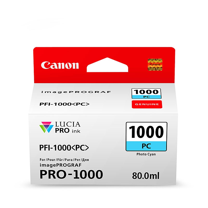 CANON PFI1000 Ph Cyan Ink Cartridge/Product Detail/Stationery