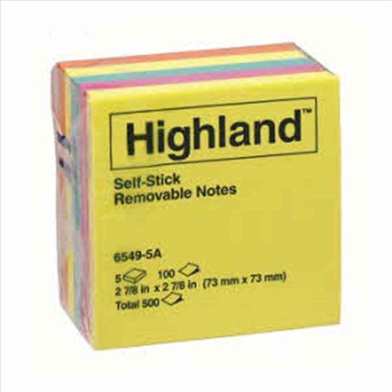 HIGHLAND Notes 6549-5A 73X73 Pack of 5/Product Detail/Stationery