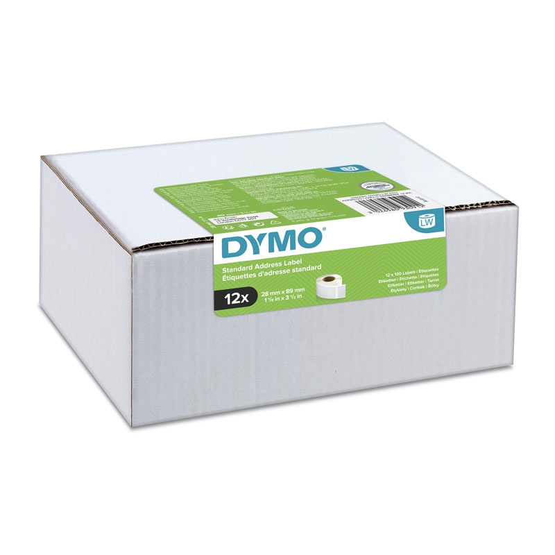 DYMO LW Std Address Label 28X89mm Pack of 12/Product Detail/Stationery