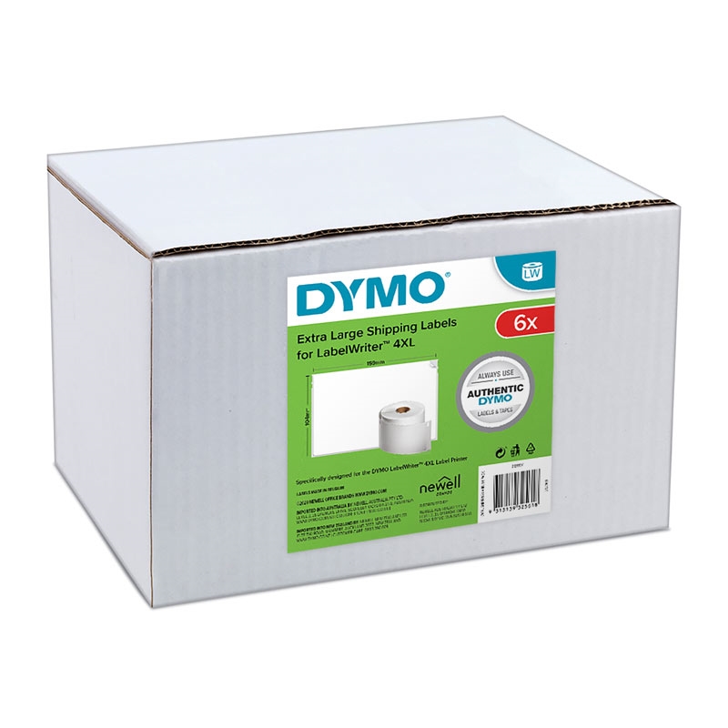 DYMO LW Shipping Label 104x159mm Pack of 6/Product Detail/Stationery