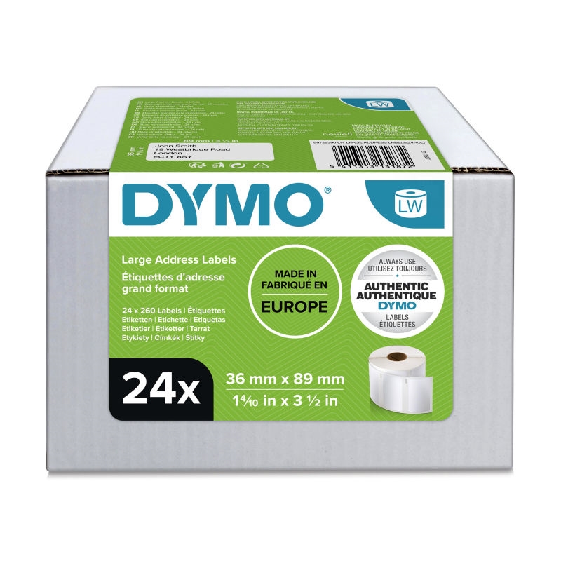 DYMO LW Large Address Label Bulk 24/Product Detail/Stationery