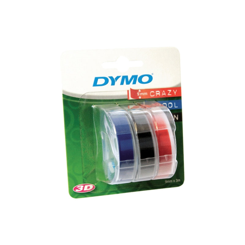 DYMO Embosser Tape 9mmX3m Assorted Pack of 3/Product Detail/Stationery