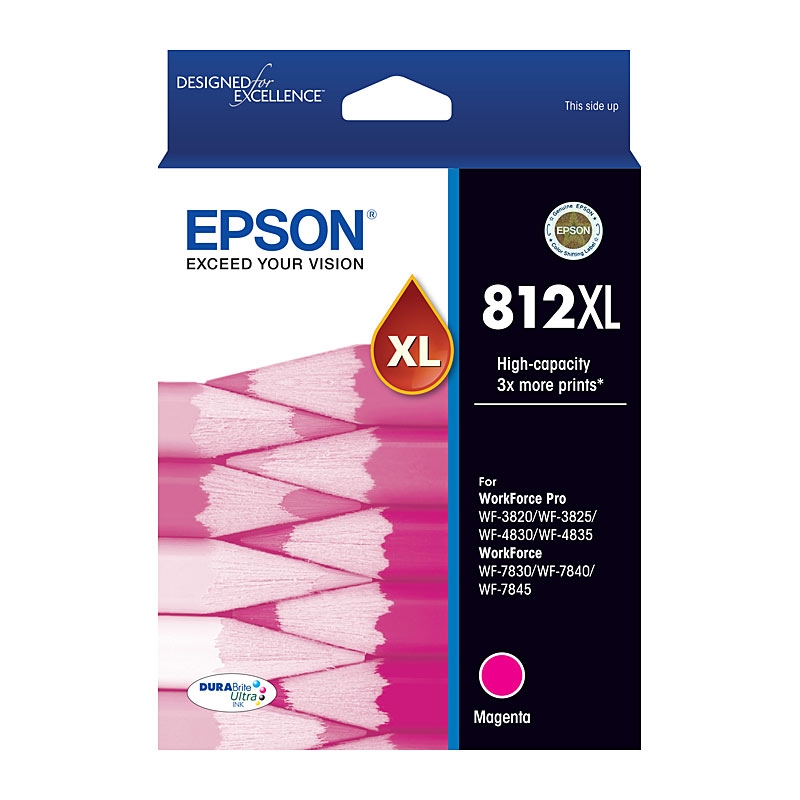 EPSON 812XL Magenta Ink Cart/Product Detail/Stationery