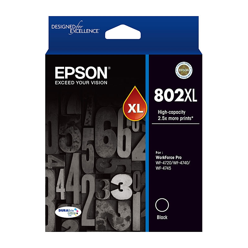 EPSON 802XL Black Ink Cartridge/Product Detail/Stationery