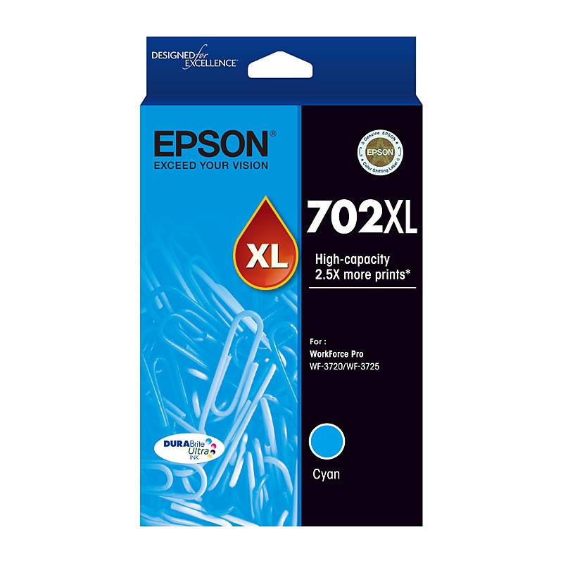 EPSON 702XL Cyan Ink Cartridge/Product Detail/Stationery