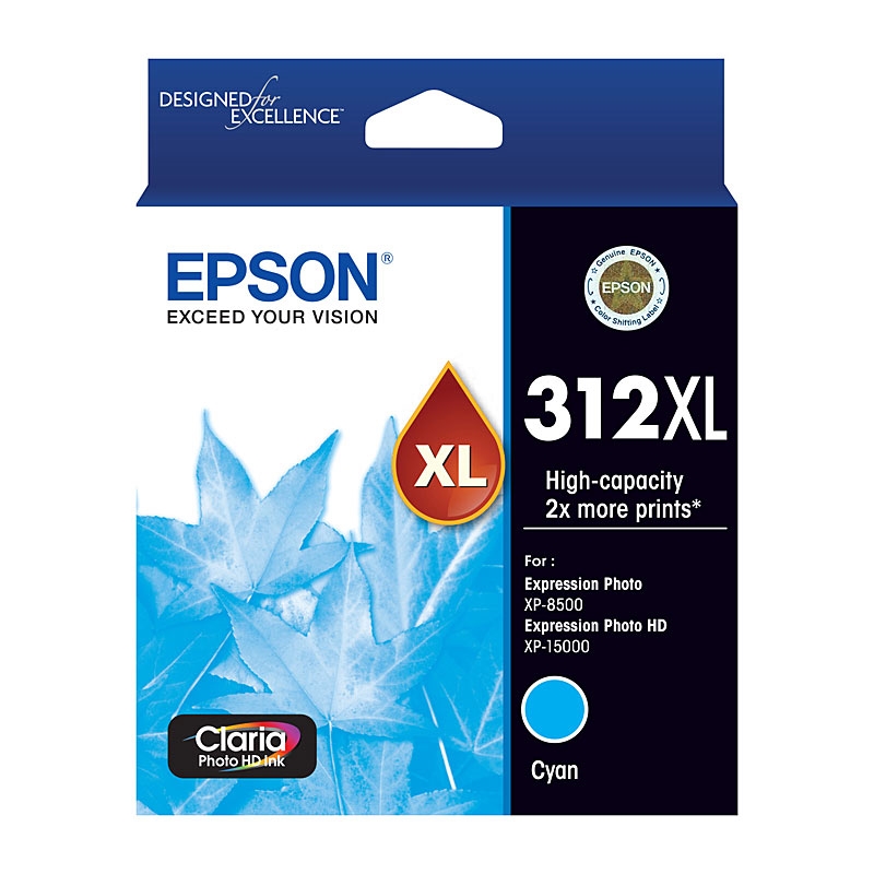 EPSON 312XL Cyan Ink Cartridge/Product Detail/Stationery