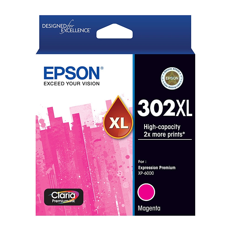 EPSON 302XL Magenta Ink Cartridge/Product Detail/Stationery