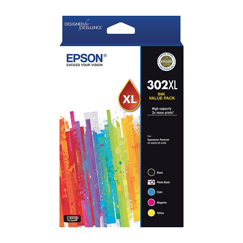 EPSON 302XL 5 Ink Value Pack/Product Detail/Stationery