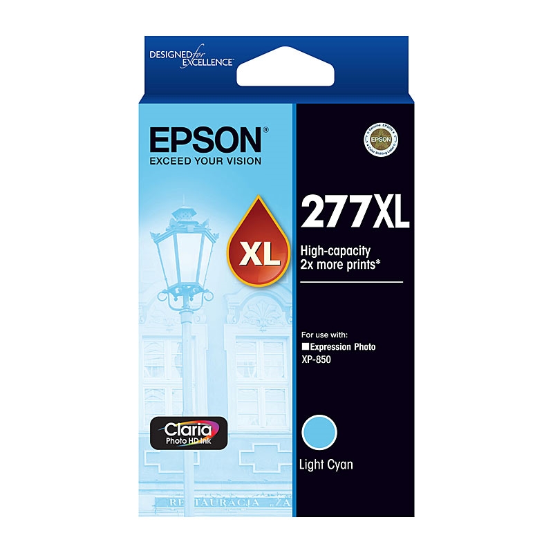 EPSON 277XL Light Cyan Ink Cartridge, High Capacity, Claria Photo HD/Product Detail/Stationery