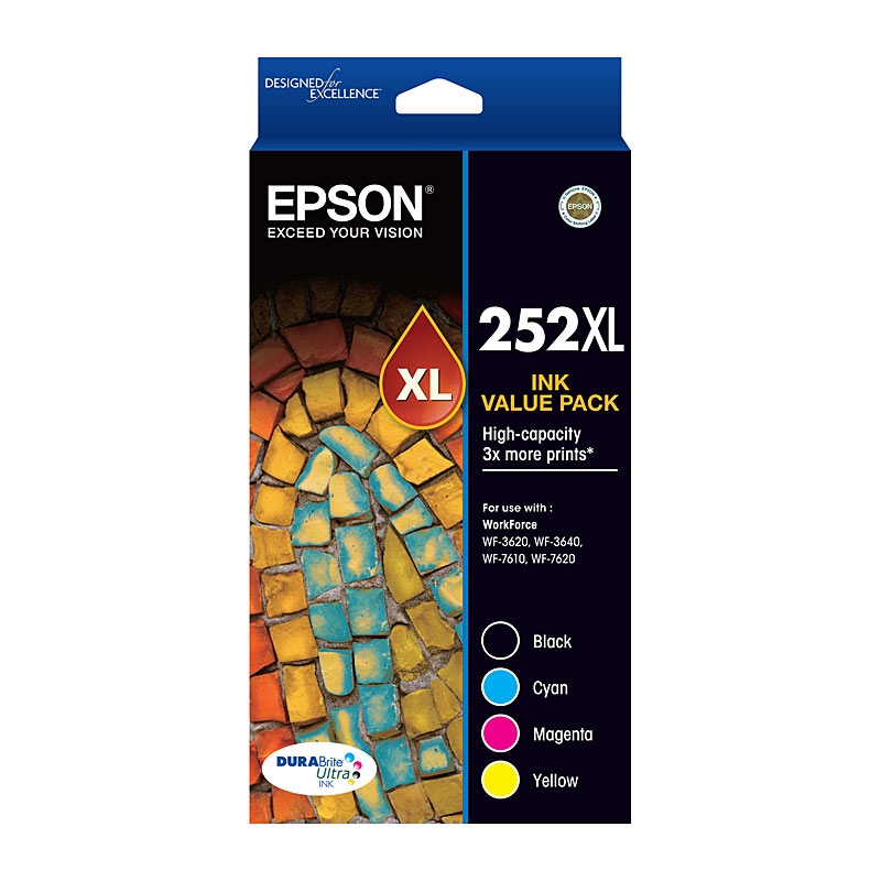 EPSON 252XL 4 Ink Value Pack/Product Detail/Stationery