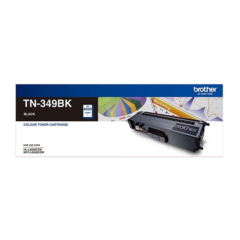 Brother TN-349BK Super High Yield Black Toner - HL-L9200CDW MFC-L9550CDW - 6000 Pages/Product Detail/Stationery