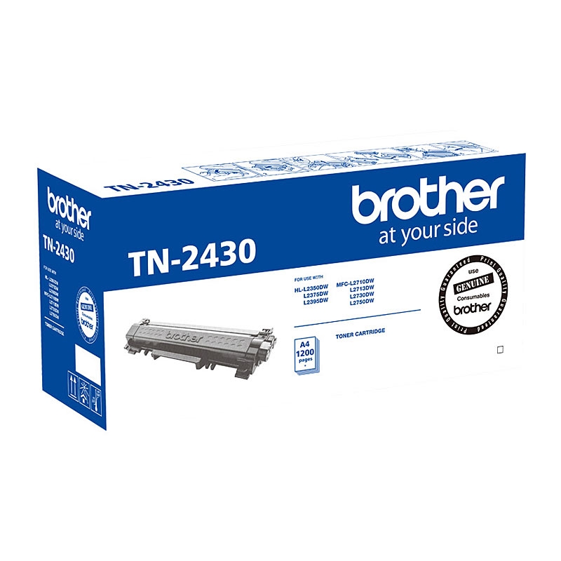 BROTHER TN-2430 Mono Laser Toner - Standard, HL-L2350DW/L2375DW/2395DW/MFC-L2710DW/2713DW/2730DW/275/Product Detail/Stationery