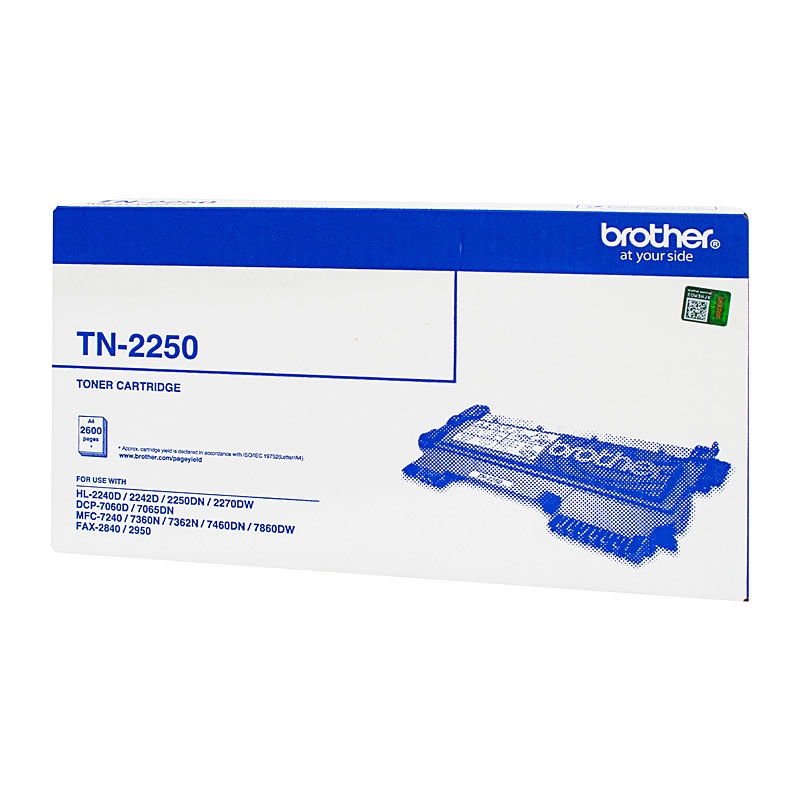 Brother TN-2250 Mono Laser- High Yield, HL-2240D/2242D/2250DN/2270DW, DCP-7060D/7065DN, MFC-7360N/73/Product Detail/Stationery