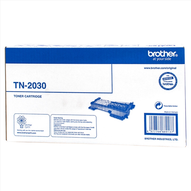 Brother TN-2030 Mono Laser Toner, HL-2130/2132/2135W, DCP-7055- up to 1,000 pages/Product Detail/Stationery