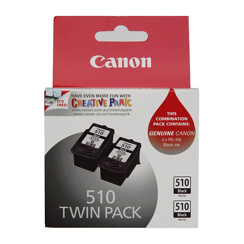 CANON PG510 Black Ink Twin Pack/Product Detail/Stationery