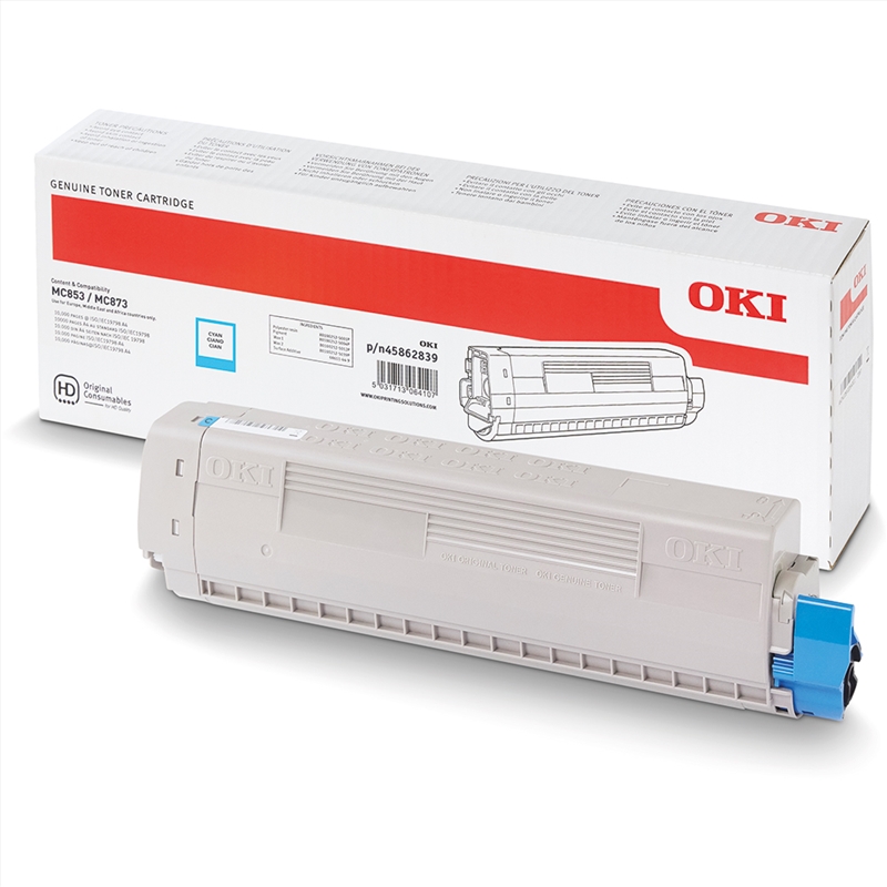 OKI MC873 Cyan Toner/Product Detail/Stationery