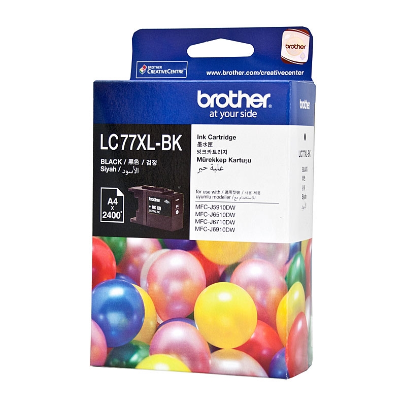 Brother LC-77XLBK Black Super High Yield Ink Cartridge - MFC-J6510DW/J6710DW/J6910DW/J5910DW - up to/Product Detail/Stationery