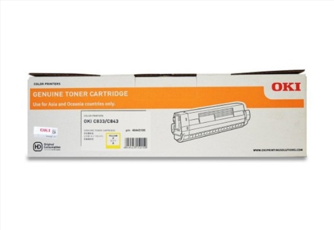 OKI C833N Yellowlow Toner/Product Detail/Stationery