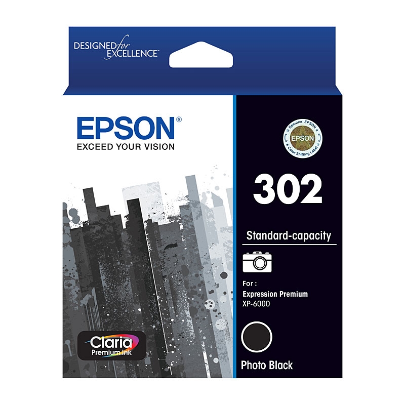 EPSON 302 Photo Black Ink Cartridge/Product Detail/Stationery