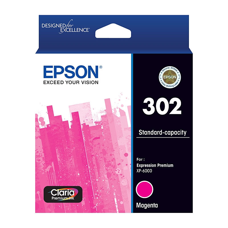 EPSON 302 Magenta Ink Cartridge/Product Detail/Stationery