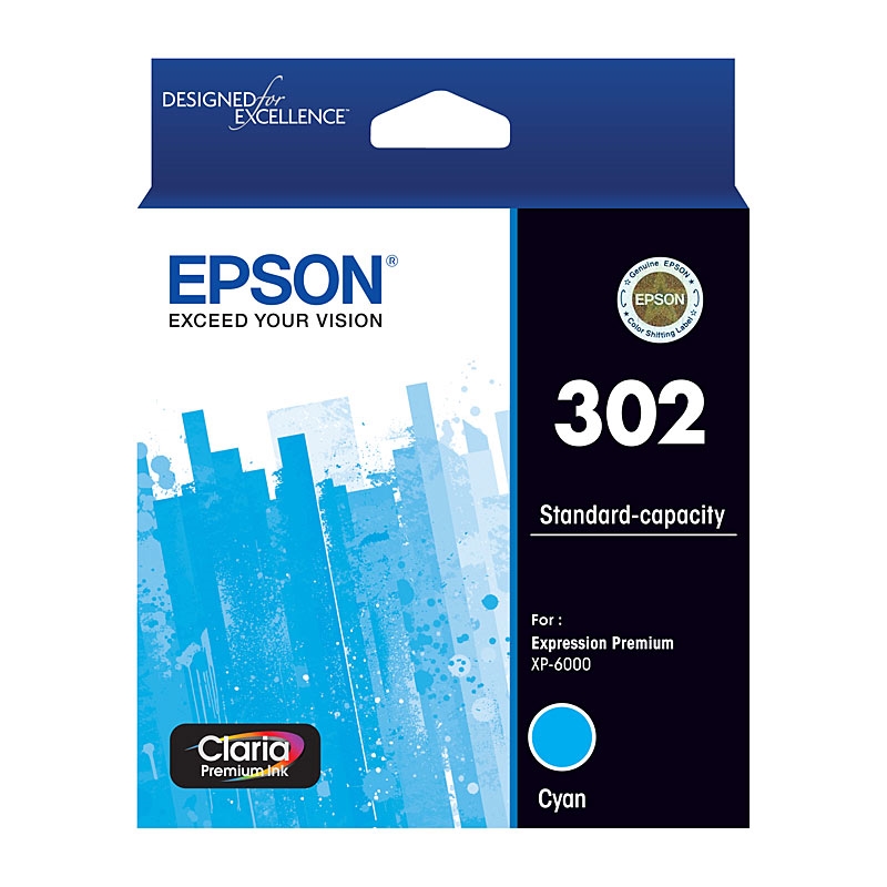 EPSON 302 Cyan Ink Cartridge/Product Detail/Stationery