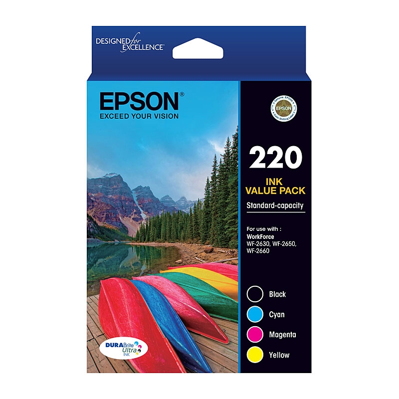 EPSON 220 4 Ink Value Pack/Product Detail/Stationery