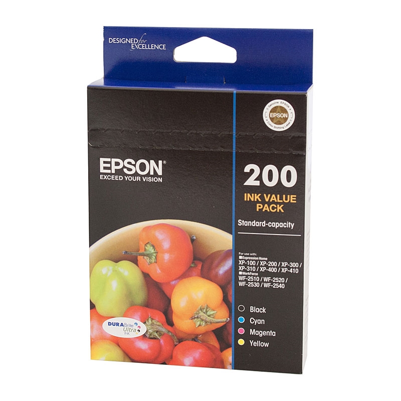 EPSON 200 4 Ink Value Pack/Product Detail/Stationery