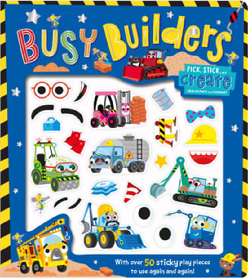 Busy Builders With Play Pieces/Product Detail/Kids Activity Books