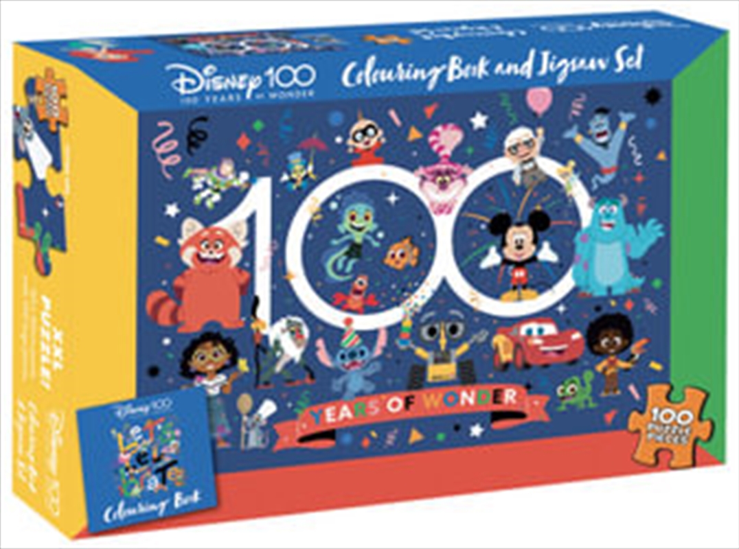 Buy Disney 100 Colouring Book and Jigsaw Set Online Sanity