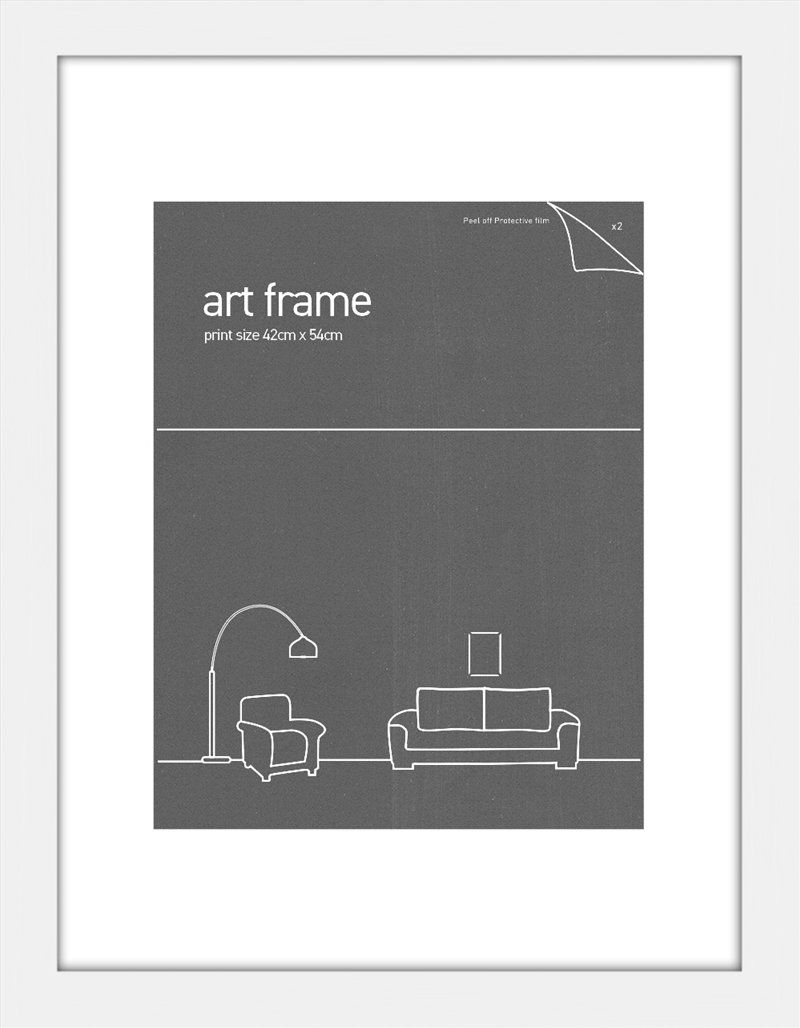 42x54 Frame White With Double Mats - Fits A3 Prints/Product Detail/Decor