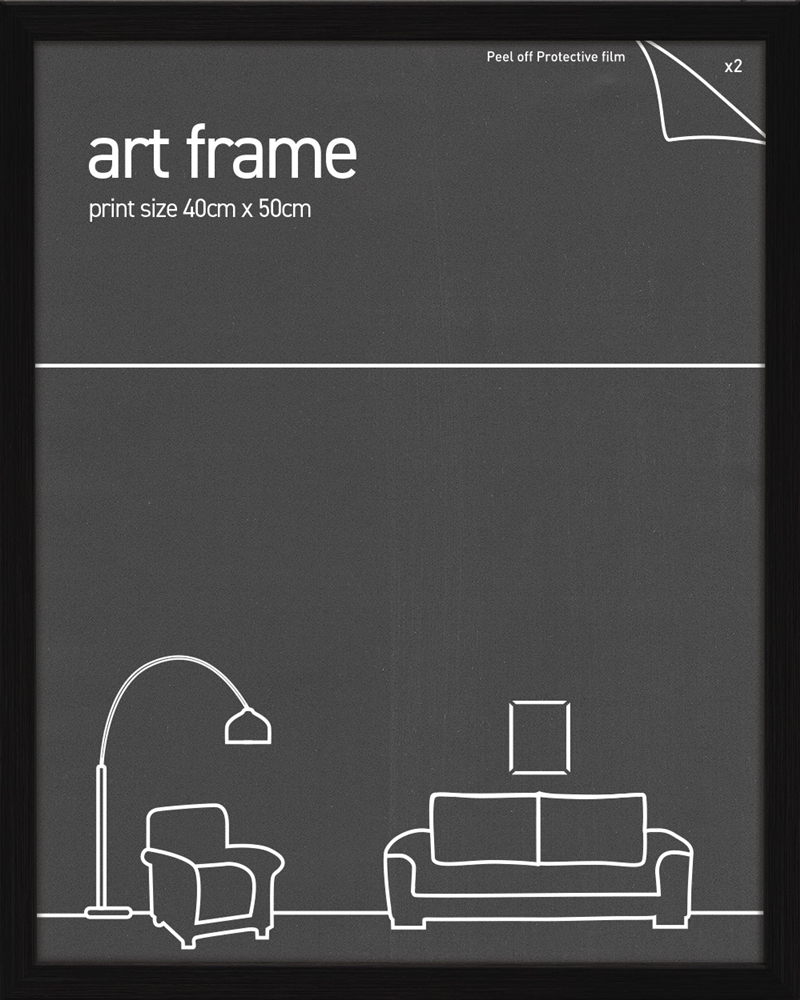 40x50 Frame  Black/Product Detail/Decor