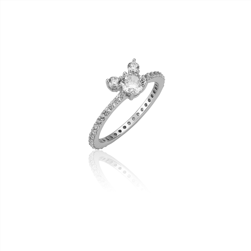 Ss Wgp Mickey Crystal Ring - Size 8/Product Detail/Jewellery