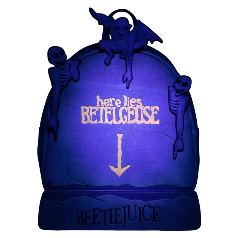 Loungefly Beetlejuice - Tombstone US Exclusive Glow Mini Backpack [RS]/Product Detail/Bags