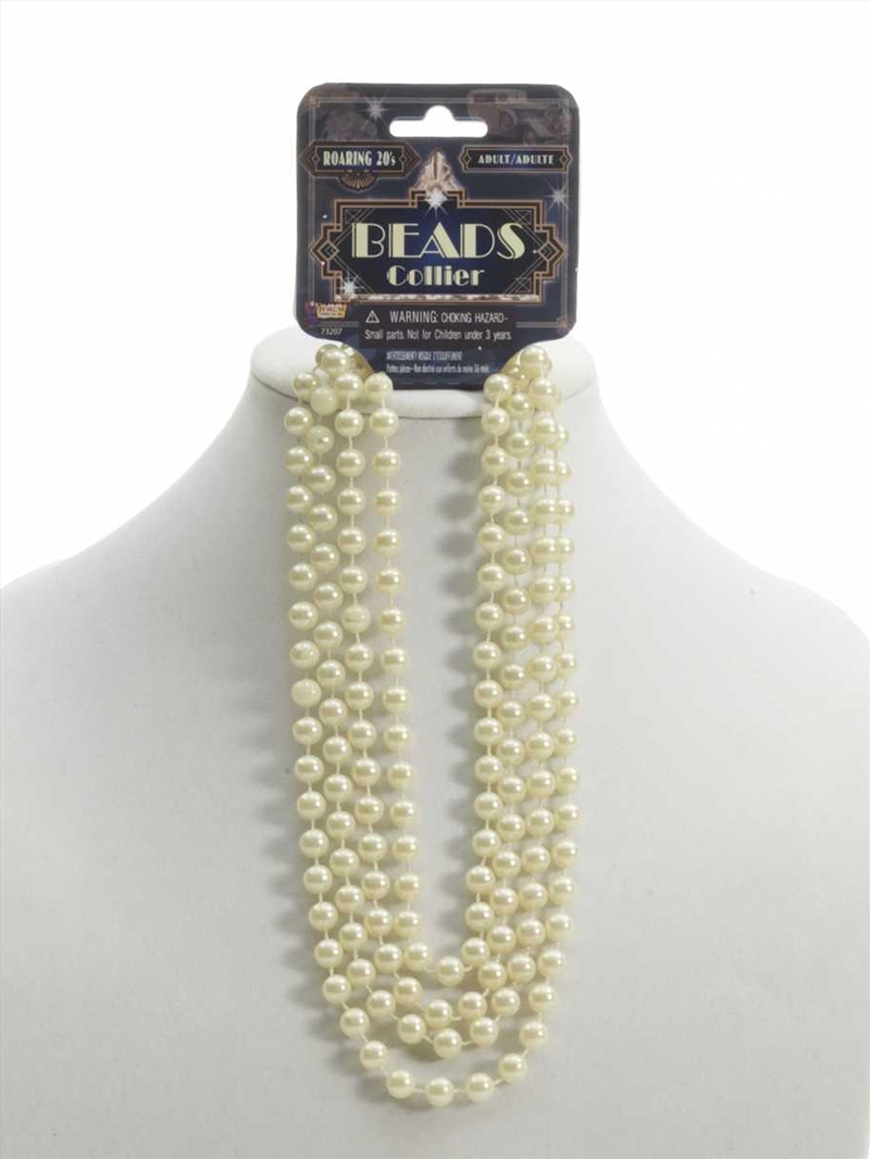 Flapper Roaring 20's Beige Beads 72"/Product Detail/Costumes