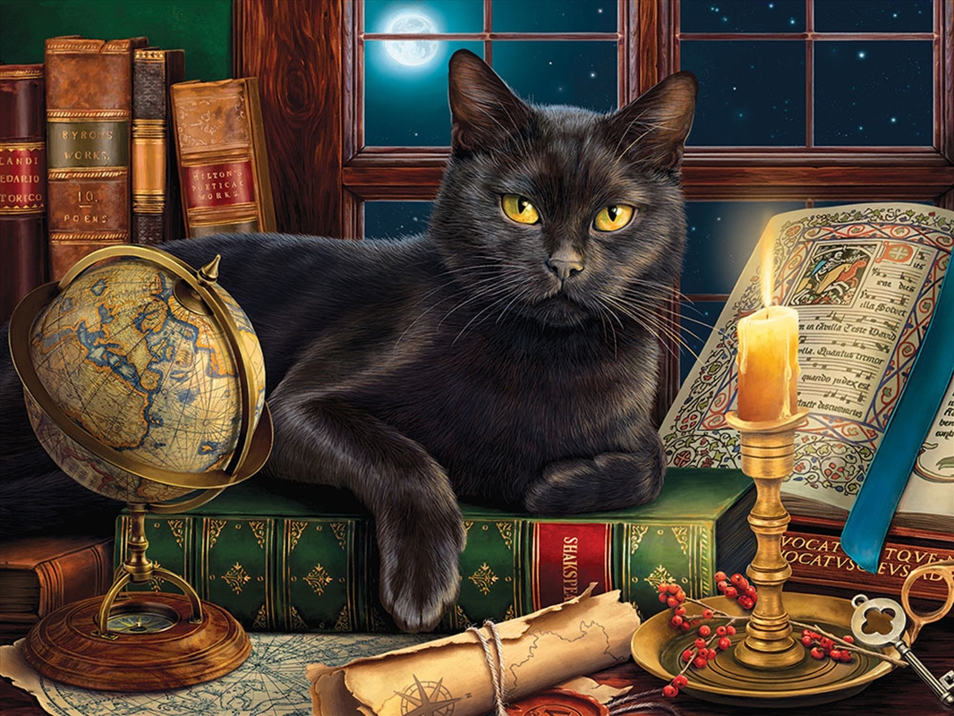 Black Cat By Candle Light 500 Piece XL/Product Detail/Jigsaw Puzzles