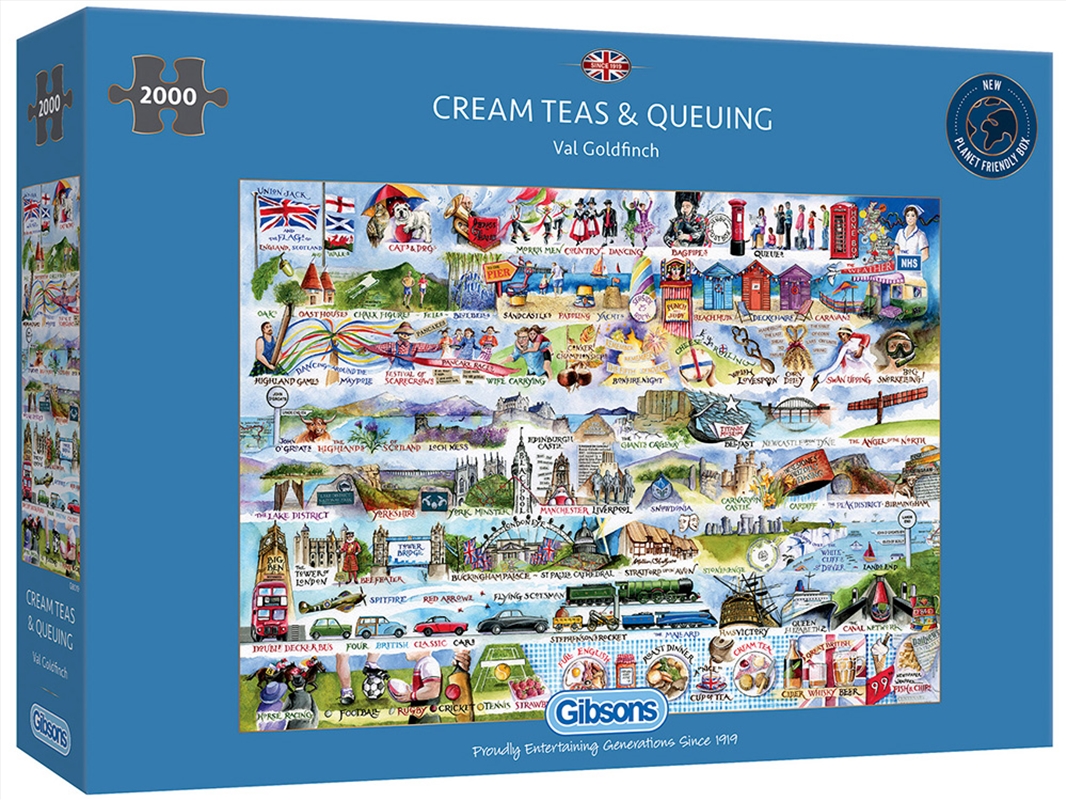 Cream Teas And Queuing 2000 Piece/Product Detail/Jigsaw Puzzles